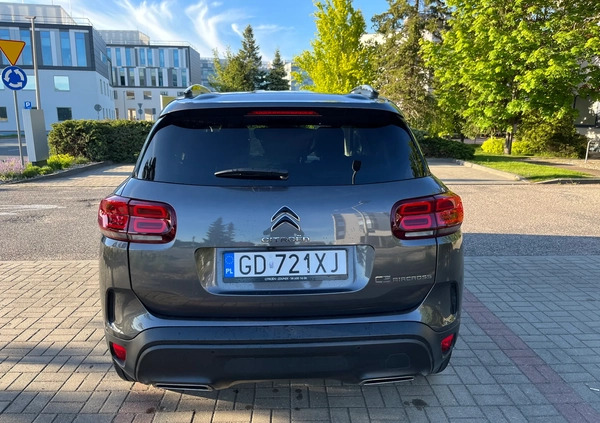 Citroen C5 Aircross cena 94000 przebieg: 47000, rok produkcji 2021 z Gdańsk małe 106